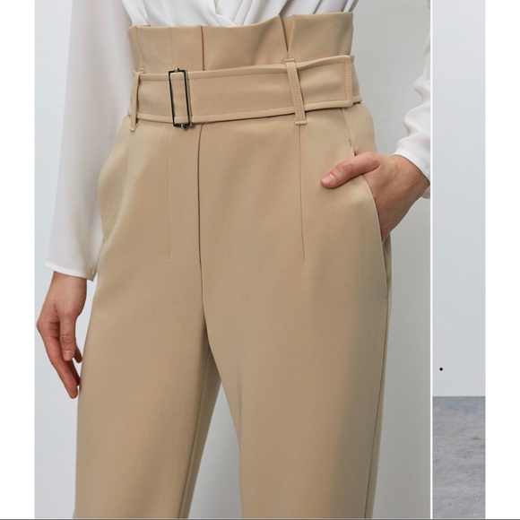 BABATON belted high-waisted power pants - Picture 3 of 9